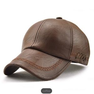 🔥5 STAR RATED🔥 Leather Baseball Cap.
